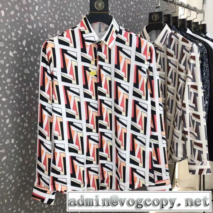 2020モデル シャツ 2色可選 シンプルなファッション フェンディ FENDI ストリート感あふれ