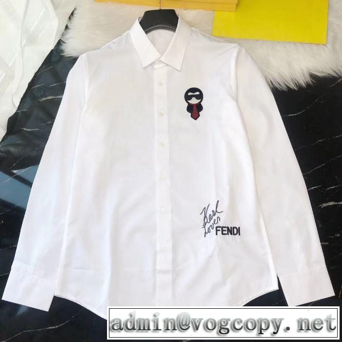 2色可選 フェンディ普段使いにも最適なアイテム  FENDI シャツ ストリート界隈でも人気