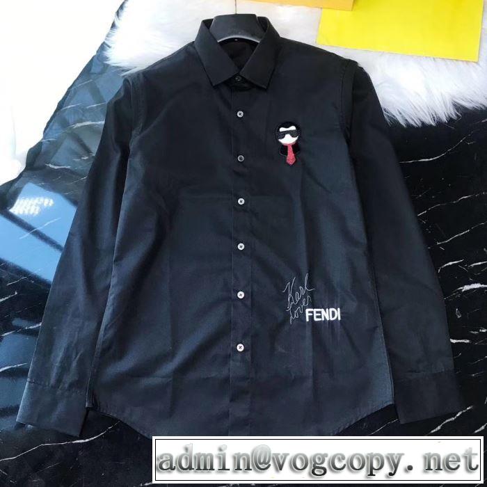 2色可選 フェンディ普段使いにも最適なアイテム  FENDI シャツ ストリート界隈でも人気