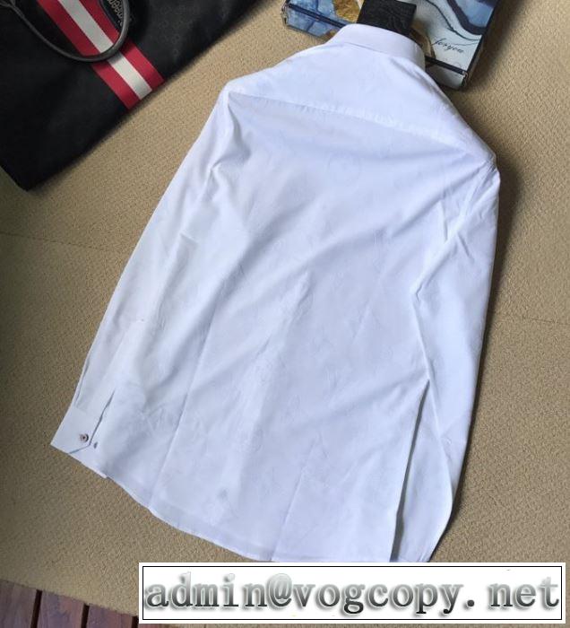 2020最新入荷ヴィトン シャツ コピー Louis Vuitton 春夏ファション ビジネスに最適な モノグラムプリントシャツコーデ