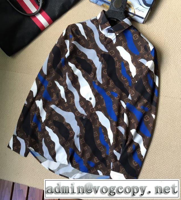 優しい着心地ヴィトン コピー DNAシャツ コーデ Louis Vuitton メンズ ファション 清潔感抜群2020人気トップス