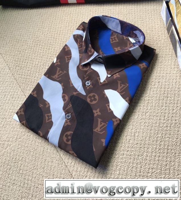 優しい着心地ヴィトン コピー DNAシャツ コーデ Louis Vuitton メンズ ファション 清潔感抜群2020人気トップス