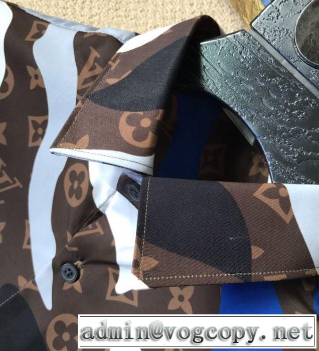 優しい着心地ヴィトン コピー DNAシャツ コーデ Louis Vuitton メンズ ファション 清潔感抜群2020人気トップス