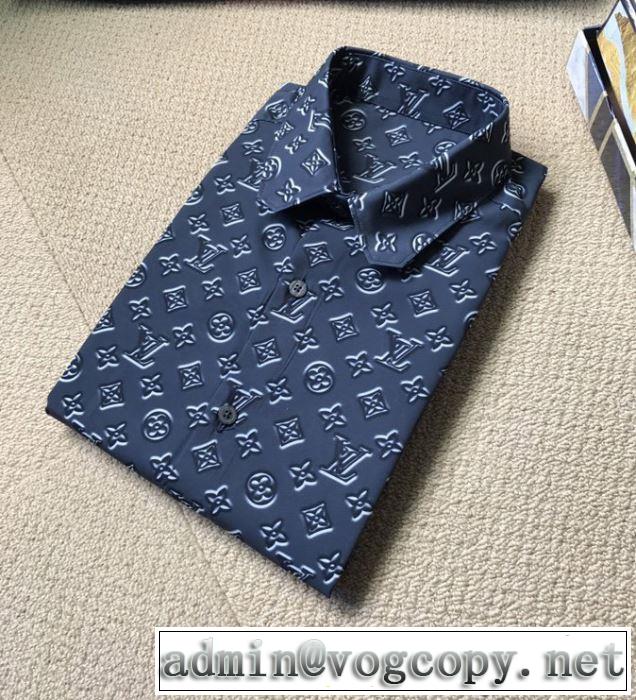2020モデルヴィトン 激安 DNAシャツ 新作 Louis Vuitton ファッション性の高い モノグラムプリント個性的人気トップス