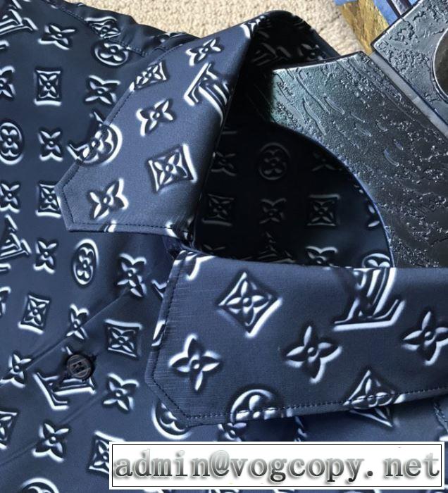 2020モデルヴィトン 激安 DNAシャツ 新作 Louis Vuitton ファッション性の高い モノグラムプリント個性的人気トップス