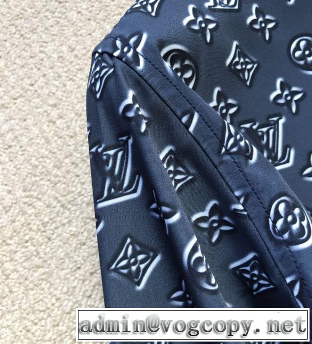 2020モデルヴィトン 激安 DNAシャツ 新作 Louis Vuitton ファッション性の高い モノグラムプリント個性的人気トップス