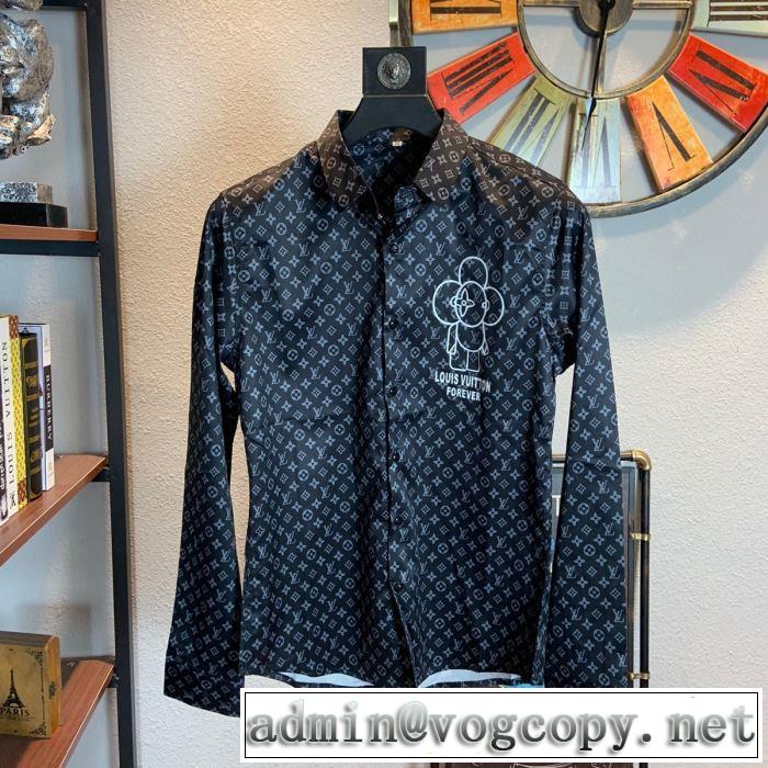 2020話題の商品ヴィトン シャツ モノグラムLouis Vuitton スーパーコピー 販売 カジュアルシャツ サイズ軽快な着心地