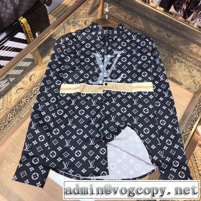 破格値Louis Vuitton ルイ ヴィトン コピー シャツ モノグラム おしゃれ人気トレンド2020春夏新作 年齢を問わず 着心地