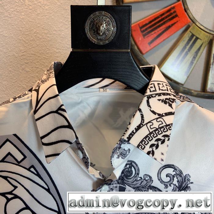 優しい着心地ヴェルサーチ シャツ コピーVERSACE BAROCCO SS'91 SILK SHIRTカジュアルシャツ絶対に着て欲しい2020 