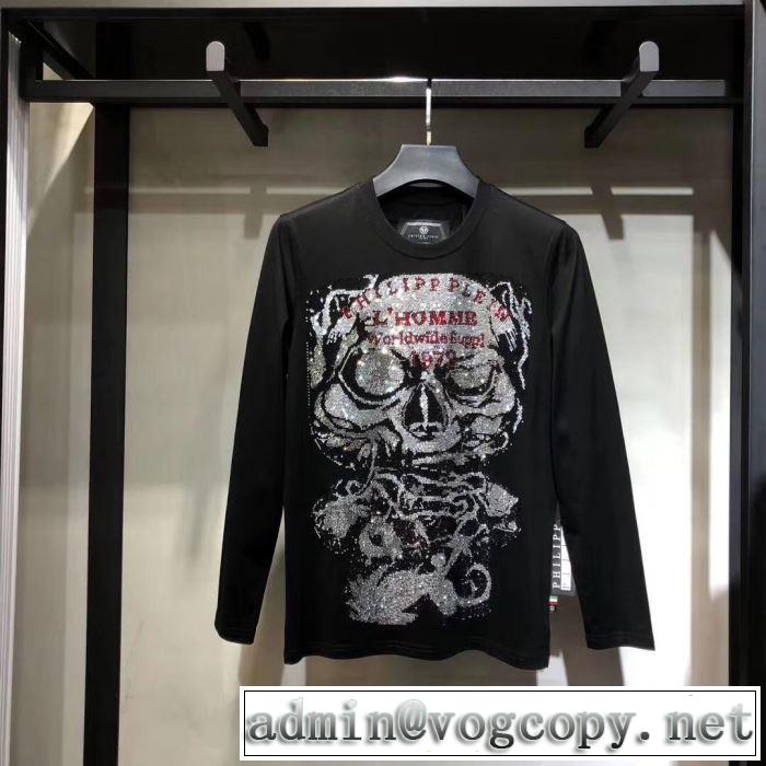 フィリッププレイン 長袖/Tシャツ この冬注目するべき新鋭ブランド  PHILIPP PLEIN 店舗で人気満点2019秋冬新作