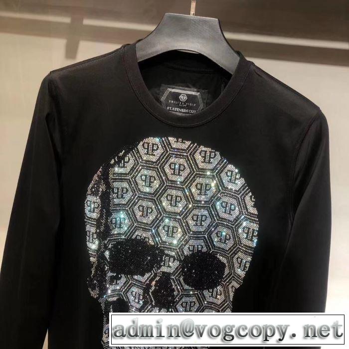 限定セールを開催中  PHILIPP PLEIN 世界的に希少な2019秋冬新作 フィリッププレイン 長袖/Tシャツ