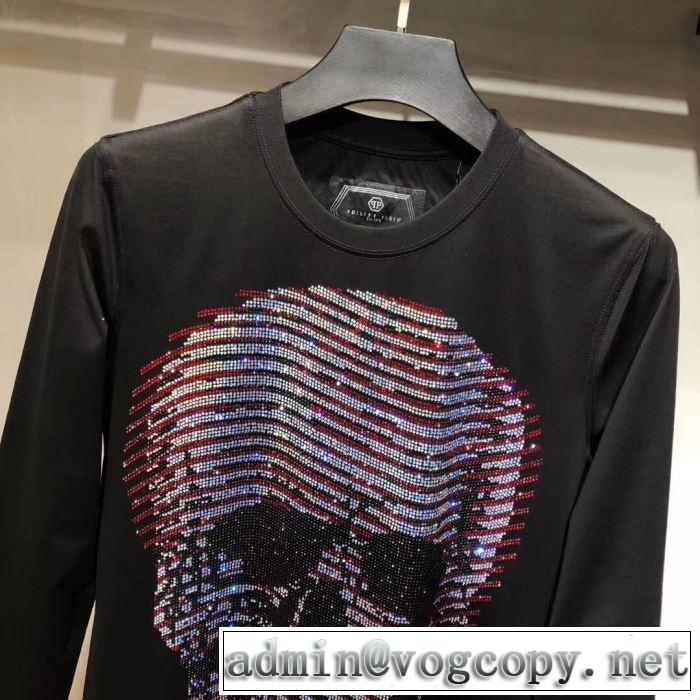 2019秋断然ブランド推し フィリッププレイン最高峰の秋冬激安新作 PHILIPP PLEIN  長袖/Tシャツ
