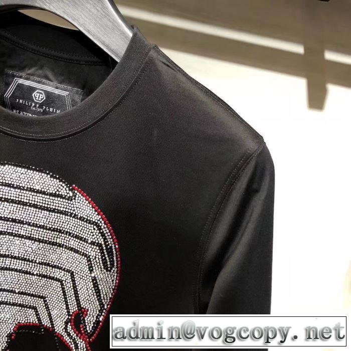 シンプルに着こなしたい フィリッププレイン 長袖/Tシャツ PHILIPP PLEIN 2019秋冬最安価格新品