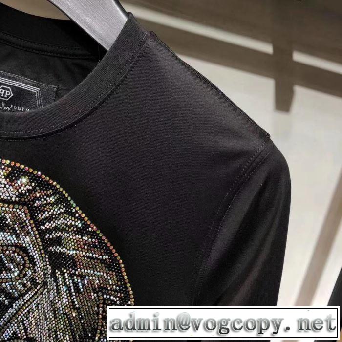 もちろん相性抜群 長袖/Tシャツ 2019新発売大歓迎秋冬新名品 PHILIPP PLEIN フィリッププレイン