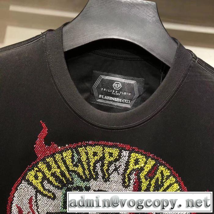 秋のおしゃれをスタートする人気新作長袖/Tシャツ PHILIPP PLEIN 定番人気の2019秋冬モデル フィリッププレイン