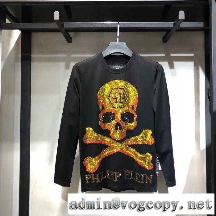冬の人気ブランドとなった  PHILIPP PLEIN フィリッププレイン 2019秋冬最安価格新品 長袖/Tシャツ
