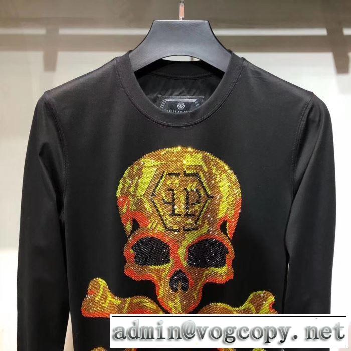 冬の人気ブランドとなった  PHILIPP PLEIN フィリッププレイン 2019秋冬最安価格新品 長袖/Tシャツ