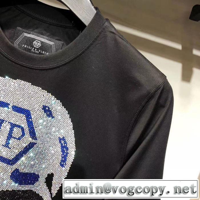 シンプルに着こなしたい PHILIPP PLEIN  世界的に希少な2019秋冬新作長袖/Tシャツ フィリッププレイン