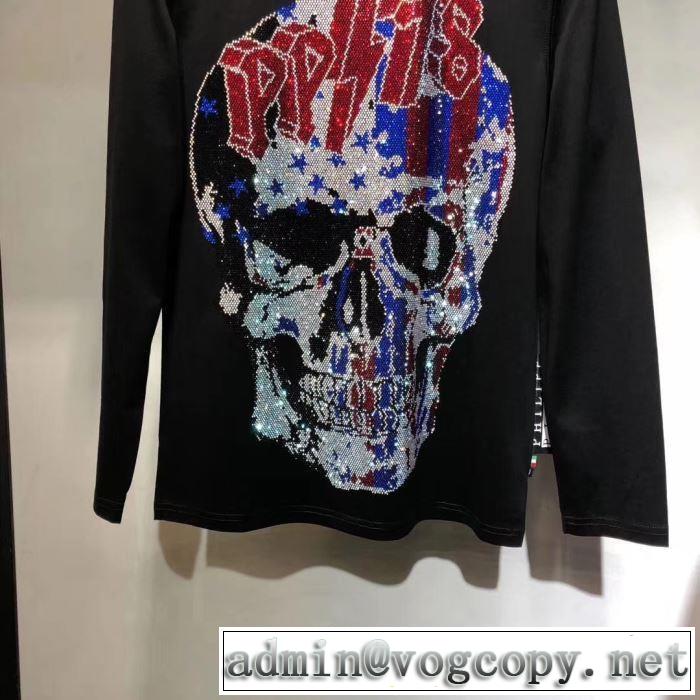 長袖/Tシャツ完売必至の人気モデルをご紹介 PHILIPP PLEIN 2019秋冬最安価格新品 フィリッププレイン