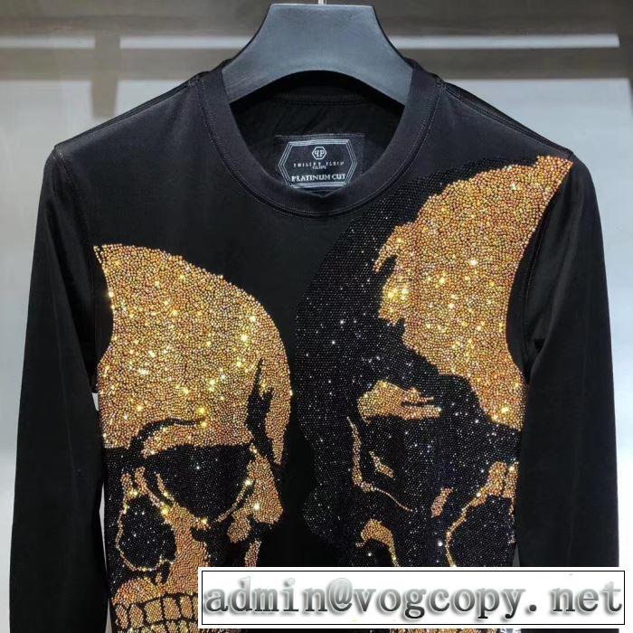 例年完売が相次ぐ秋冬新品 PHILIPP PLEIN フィリッププレイン 長袖/Tシャツ 2019新発売大歓迎秋冬新名品