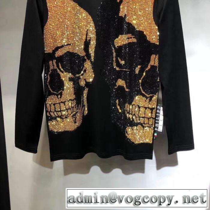例年完売が相次ぐ秋冬新品 PHILIPP PLEIN フィリッププレイン 長袖/Tシャツ 2019新発売大歓迎秋冬新名品