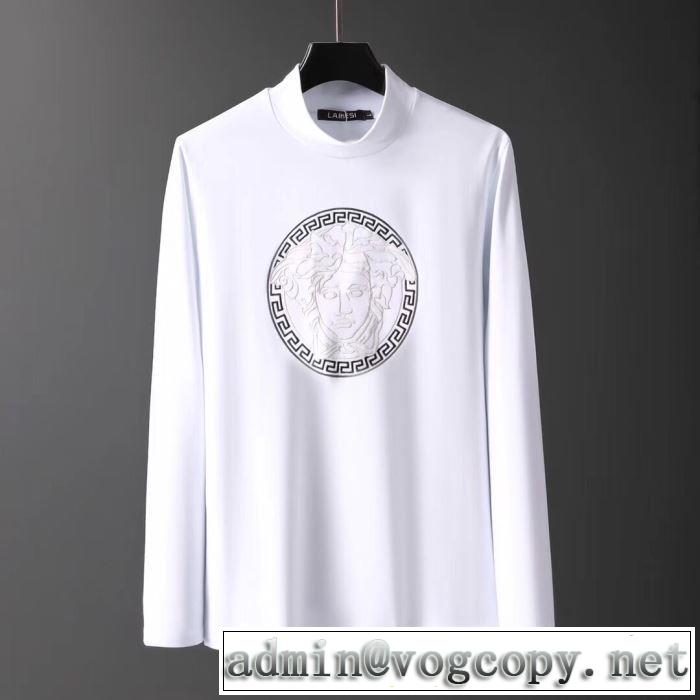 ヴェルサーチ 2色可選 VERSACE手の届きやすい価格帯 長袖/Tシャツ 定番人気の2019秋冬モデル