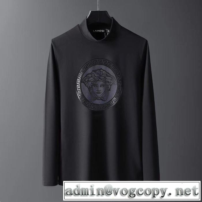 2色可選 長袖/Tシャツ 秋冬ムード高まる人気新作 VERSACE ヴェルサーチ 2019秋、イチオシ上品