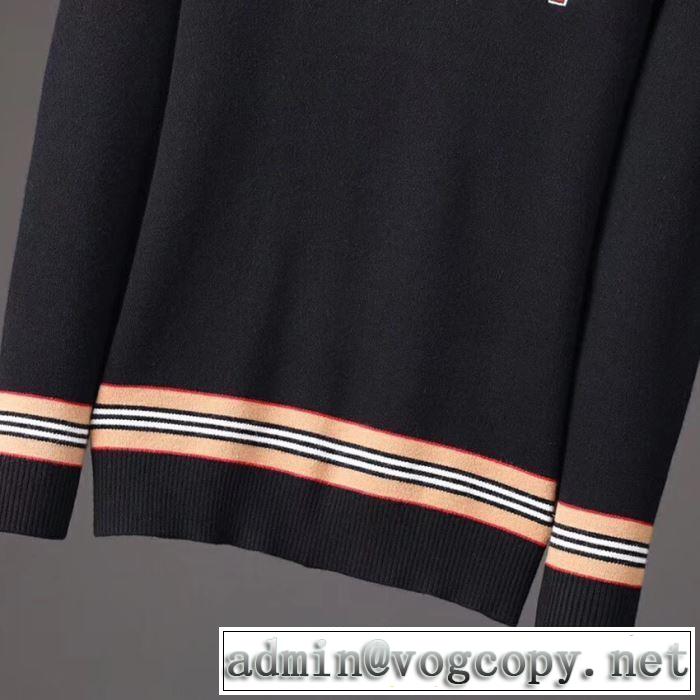 BURBERRY 季節の変わり目に活躍する バーバリー ニットパーカー 2019秋冬トレンドアイテム