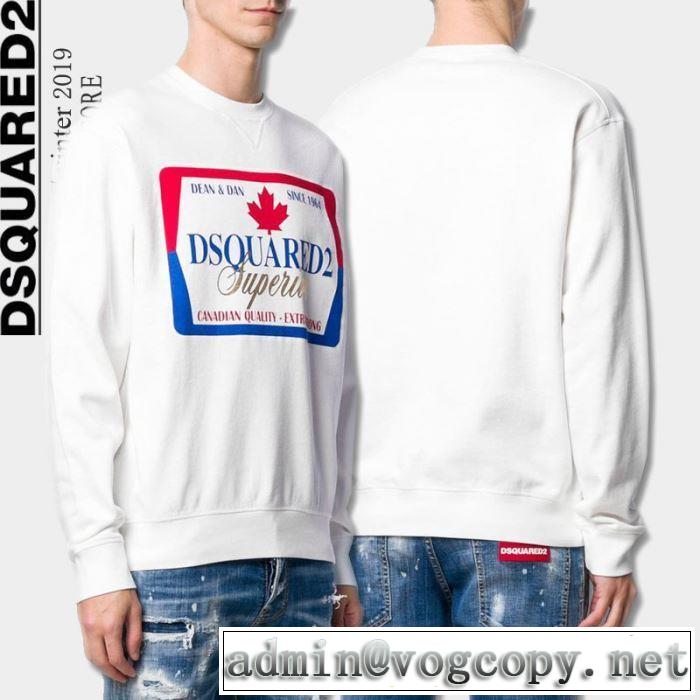 2色可選 DSQUARED2秋にこれがはやりそう ディースクエアード 2019年秋冬に欠かせない プルオーバーパーカー