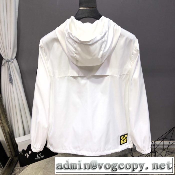 Off-White オフホワイト ジャケット コーデ エレガントな ウィンドブレーカー2020春夏大活躍 定番の防水ウェア人気トレンド