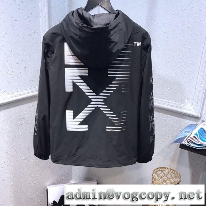Off-White DAIG VARSITY BOMBER オフホワイト コピー ウィンドブレーカー サイズ 着こなし ストリート おしゃれ ジャケット
