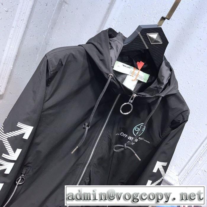 Off-White DAIG VARSITY BOMBER オフホワイト コピー ウィンドブレーカー サイズ 着こなし ストリート おしゃれ ジャケット