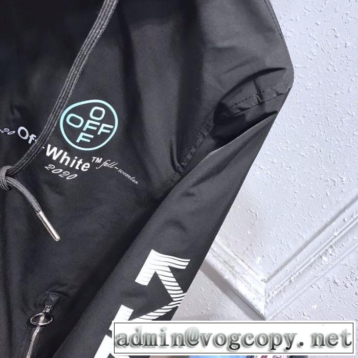 Off-White DAIG VARSITY BOMBER オフホワイト コピー ウィンドブレーカー サイズ 着こなし ストリート おしゃれ ジャケット