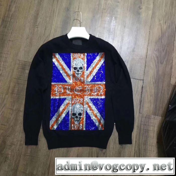 PHILIPP PLEIN 2019秋冬超話題の新作発売 フィリッププレイン プルオーバー 昨年欠品が相次ぐ秋冬人気商品