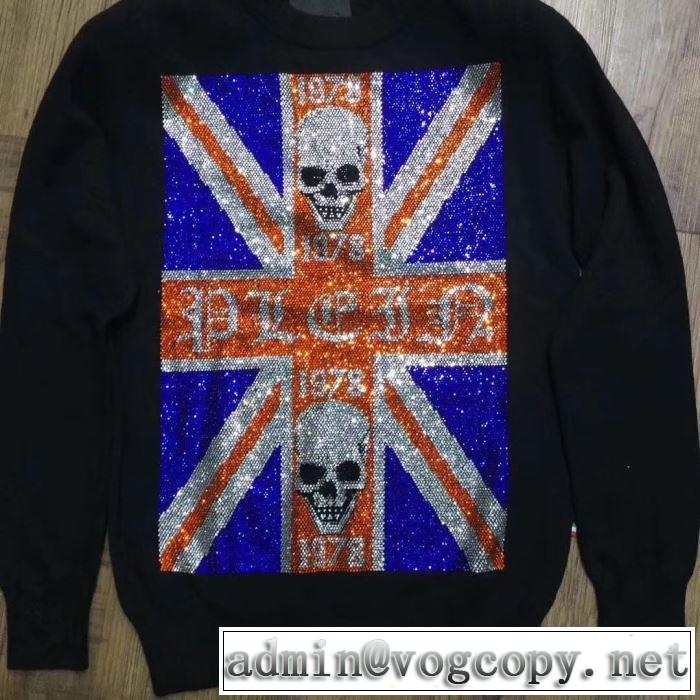 PHILIPP PLEIN 2019秋冬超話題の新作発売 フィリッププレイン プルオーバー 昨年欠品が相次ぐ秋冬人気商品