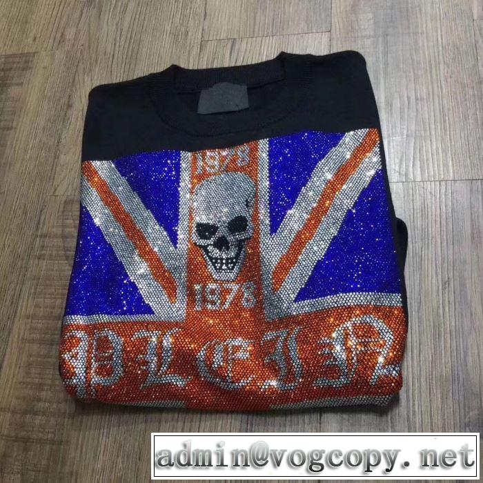 PHILIPP PLEIN 2019秋冬超話題の新作発売 フィリッププレイン プルオーバー 昨年欠品が相次ぐ秋冬人気商品