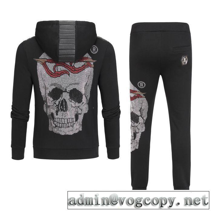 さむい冬にこれ1枚だけで PHILIPP PLEIN フィリッププレイン 2019秋冬憧れのブランドはすすめ 上下セット