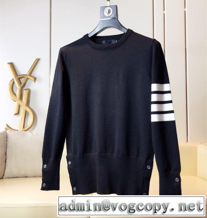 3色可選2019秋冬最安価格新品 人気秋冬新作の大幅値下げをお見逃しなく THOM BROWNE トムブラウン プルオーバー