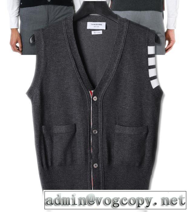 店舗で人気満点2019秋冬新作 2色可選 THOM BROWNE トムブラウンおすすめする注目トレンド ニットウェア