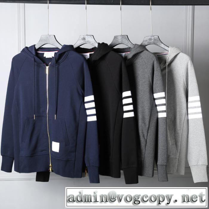4色可選 定番人気の2019秋冬モデル THOM BROWNE トムブラウン ブルゾン 秋らしい雰囲気溢れる新作