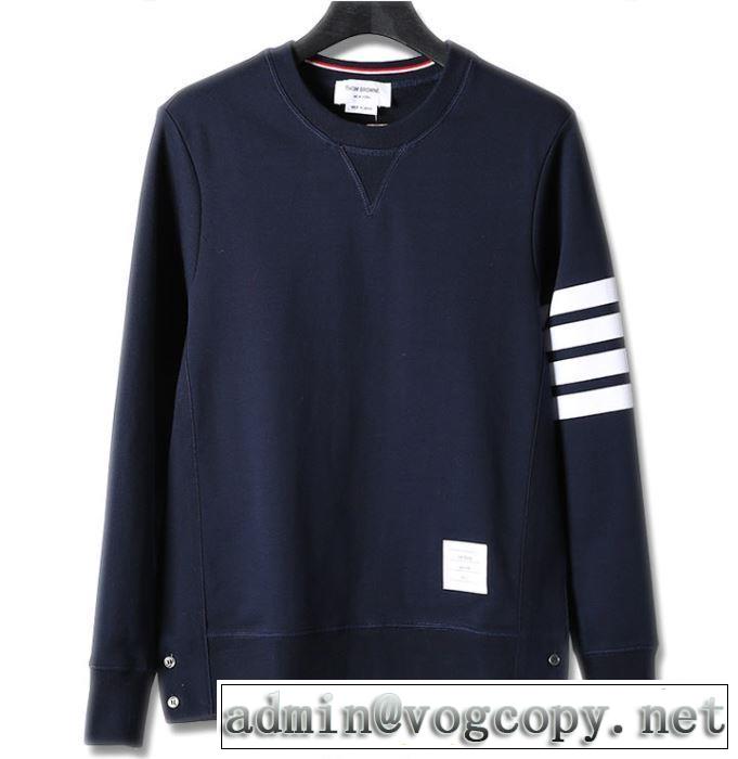 おしゃれさんはいち早く取り THOM BROWNE 4色可選トムブラウン プルオーバーパーカー 2019トレンドアイテム激安