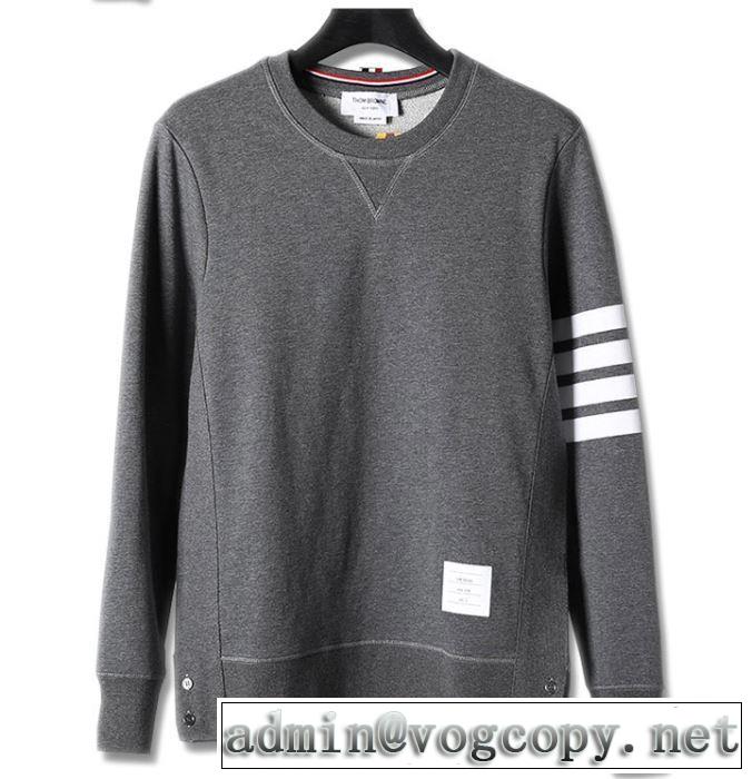 おしゃれさんはいち早く取り THOM BROWNE 4色可選トムブラウン プルオーバーパーカー 2019トレンドアイテム激安