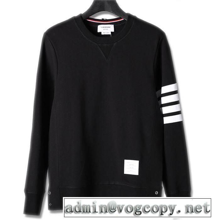 おしゃれさんはいち早く取り THOM BROWNE 4色可選トムブラウン プルオーバーパーカー 2019トレンドアイテム激安