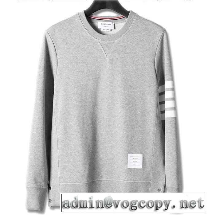 おしゃれさんはいち早く取り THOM BROWNE 4色可選トムブラウン プルオーバーパーカー 2019トレンドアイテム激安