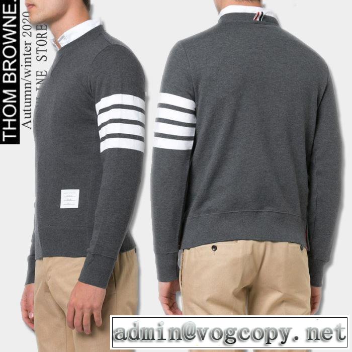 おしゃれさんはいち早く取り THOM BROWNE 4色可選トムブラウン プルオーバーパーカー 2019トレンドアイテム激安