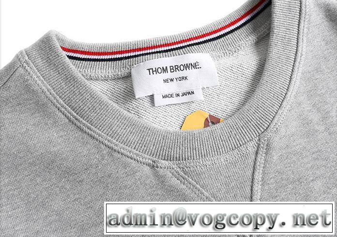 おしゃれさんはいち早く取り THOM BROWNE 4色可選トムブラウン プルオーバーパーカー 2019トレンドアイテム激安