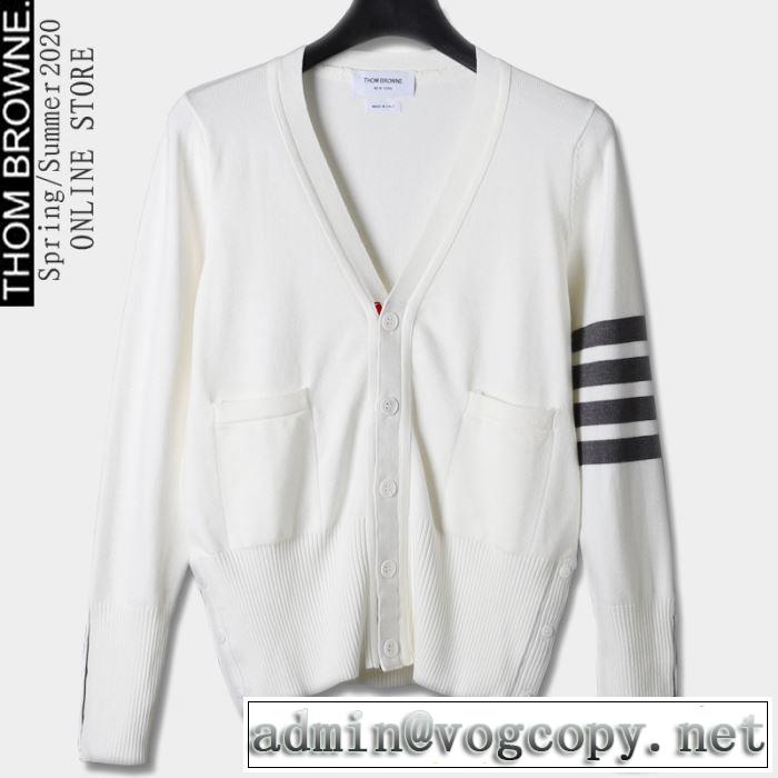 おすすめする注目トレンド ニットウェア 2色可選 THOM BROWNE トムブラウン2019-2020秋冬のファッション