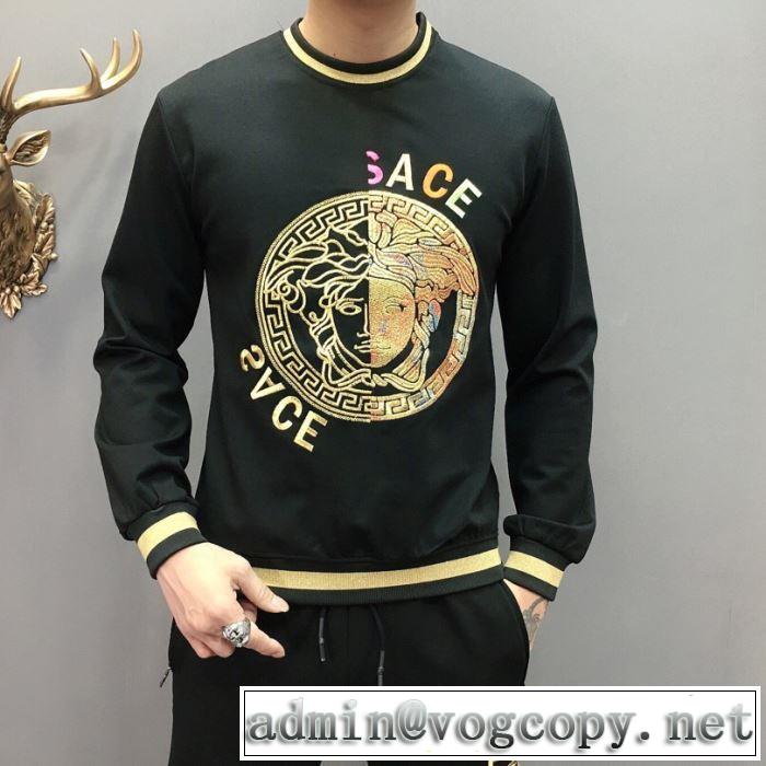 店舗で人気満点2019秋冬新作 上下セット VERSACE ヴェルサーチ さわやかに新品おすすめ