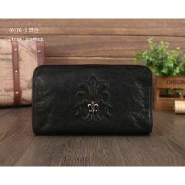 2026春夏売れ筋!CHROME hearts クロムハーツ 財布 本革 最高ランク KL-Q1848780176-2ブラック