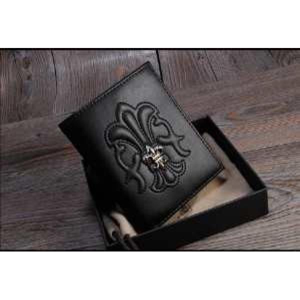 個性派2026春夏CHROME hearts クロムハーツ 財布 本革 最高ランク KL-Q1899787577 ブラック